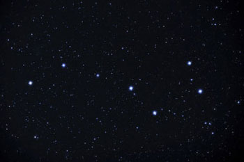 The Big Dipper as seen through a binocular