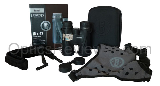 What you get with the Bushnell Legend Ultra HD