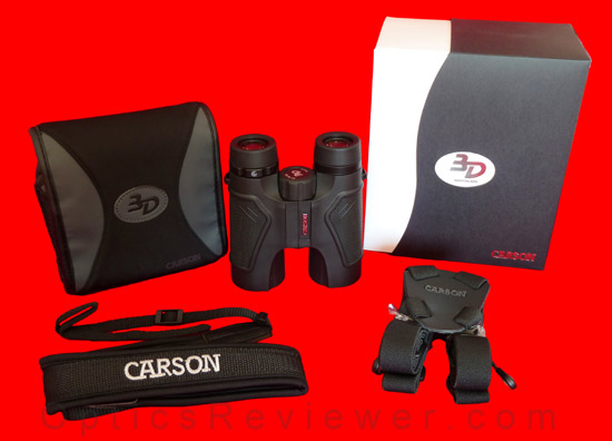 What comes with Carson 3D ED