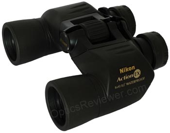 Angled view of Nikon Action EX Binocular