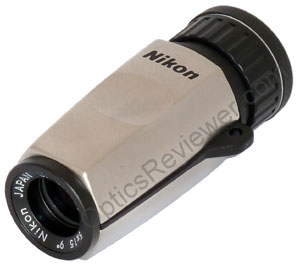 Angled view of Nikon High Grade monocular