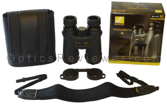 What comes with Nikon Monarch 7 binocular