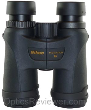 Top view of Nikon Monarch 7 binocular