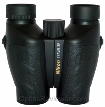 Top view of Nikon Travelite VI 10X25 binocular