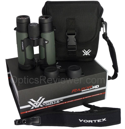 What you get with the Vortex Razor HD binoculars