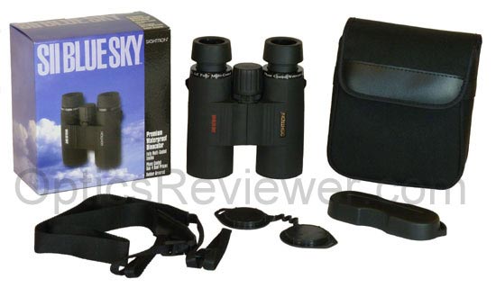 What you get with the Sightron SII Blue Sky Binocular